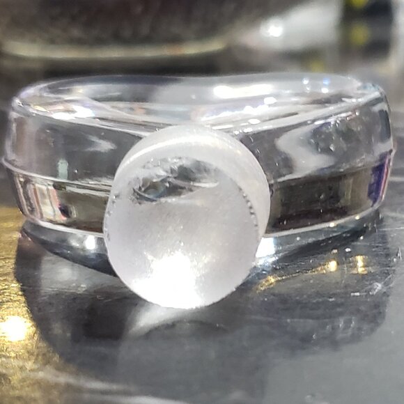 Vintage  Crystal Perfume Decanter. 5" tall. - Picture 3 of 5